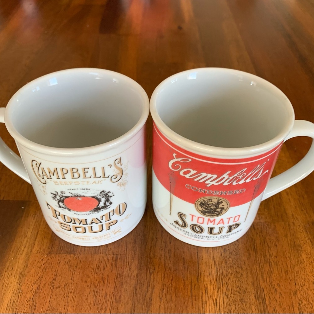 Two Vintage Campbell Soup Mugs